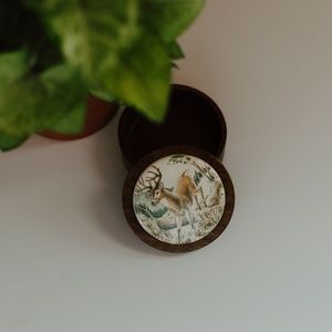 Vintage Deer Trinket Box
